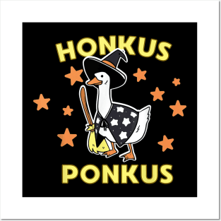 Funny Halloween Witches Duck Cute Honkus Ponkus Gifts Posters and Art